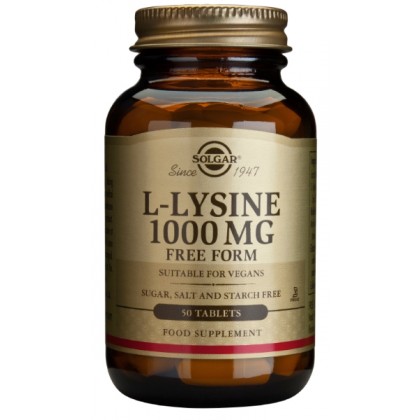 SOLGAR L-Lysinine 1000mg 50 Κάψουλες